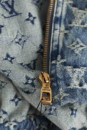 Blouson Louis Vuitton Louis vuitton X Nigo patchwork Bleu en Coton