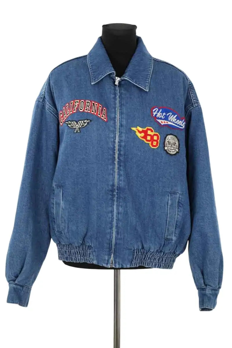 Blouson Maje Bleu en Coton, taille M - Seconde Main