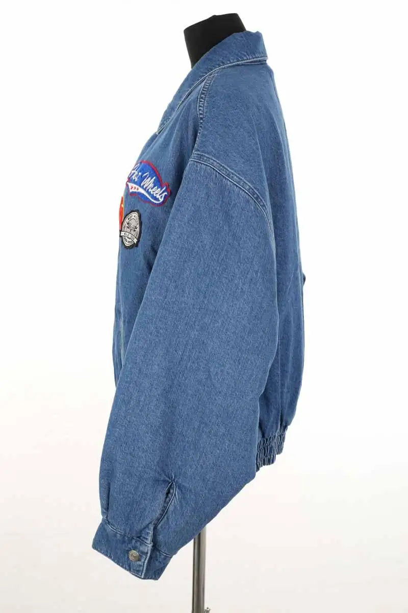 Blouson Maje Bleu en Coton