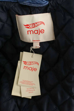 Blouson Maje Bleu en Coton