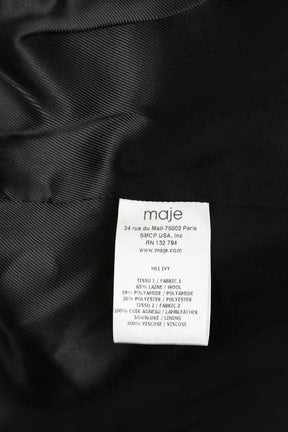 Blouson Maje Rouge en Laine