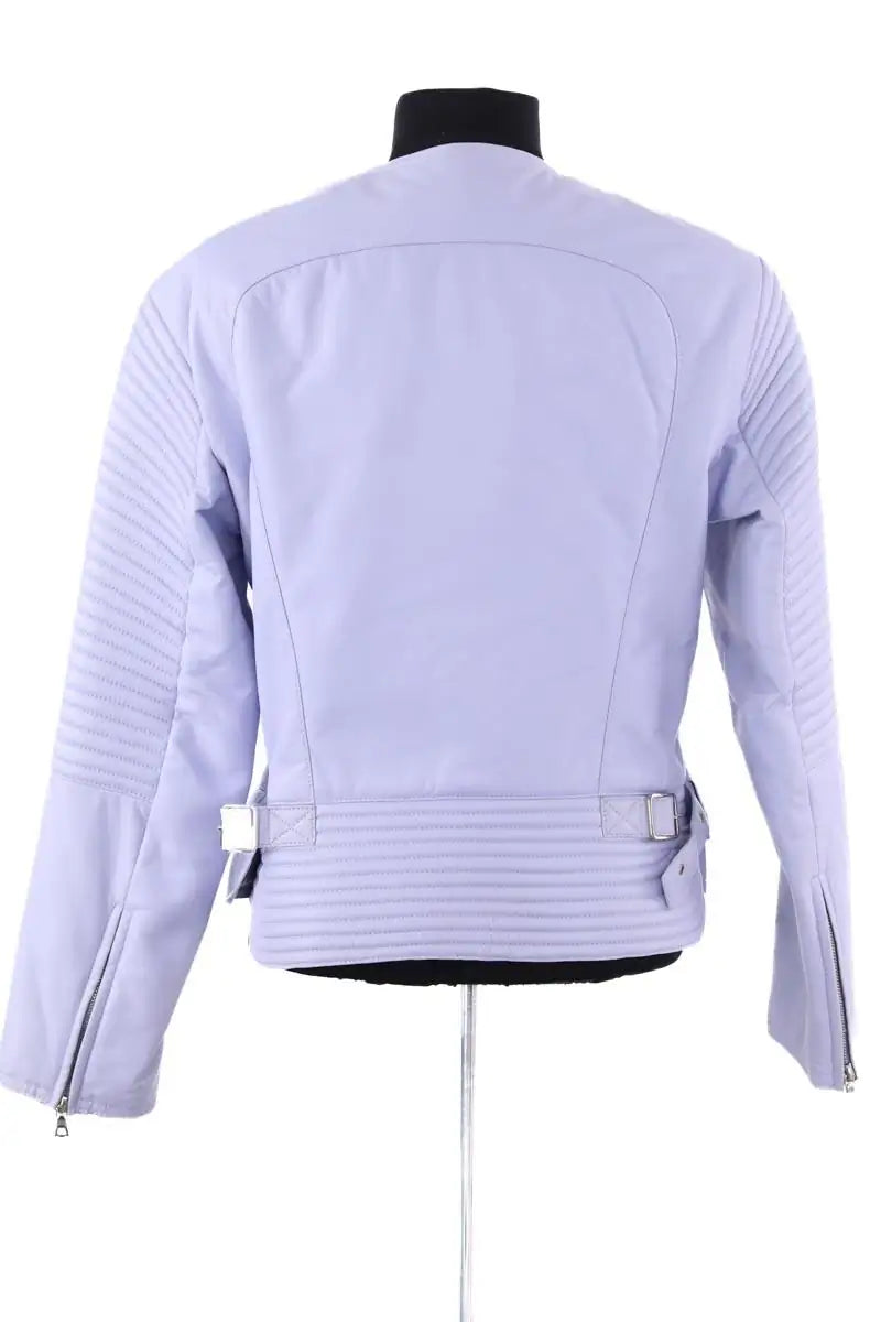Blouson Nina Ricci Violet en Cuir