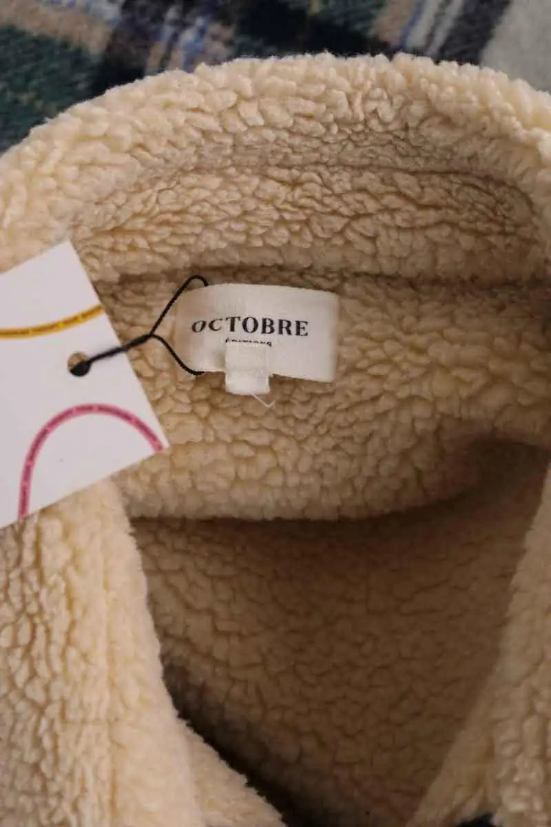 Blouson Octobre Vert en Laine
