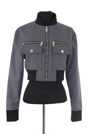 Blouson Paco Rabanne Gris en Synthétique, taille XS - Seconde Main