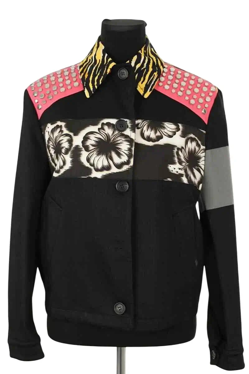 Blouson Prada Noir en Coton, taille XS - Seconde Main