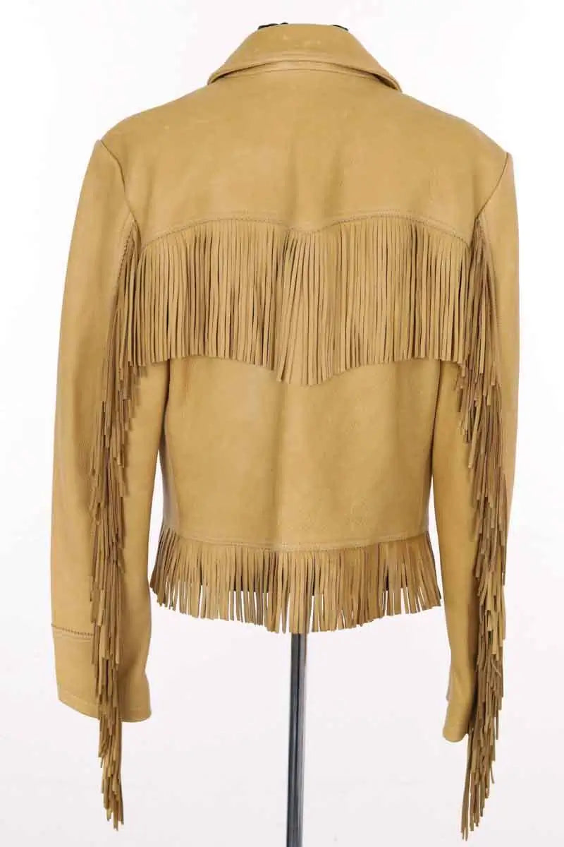 Blouson Ralph Lauren Camel en Cuir