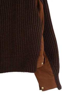 Blouson Sacai Marron en Laine