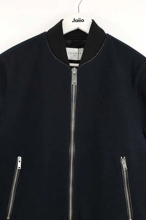 Blouson Sandro Bleu en Viscose