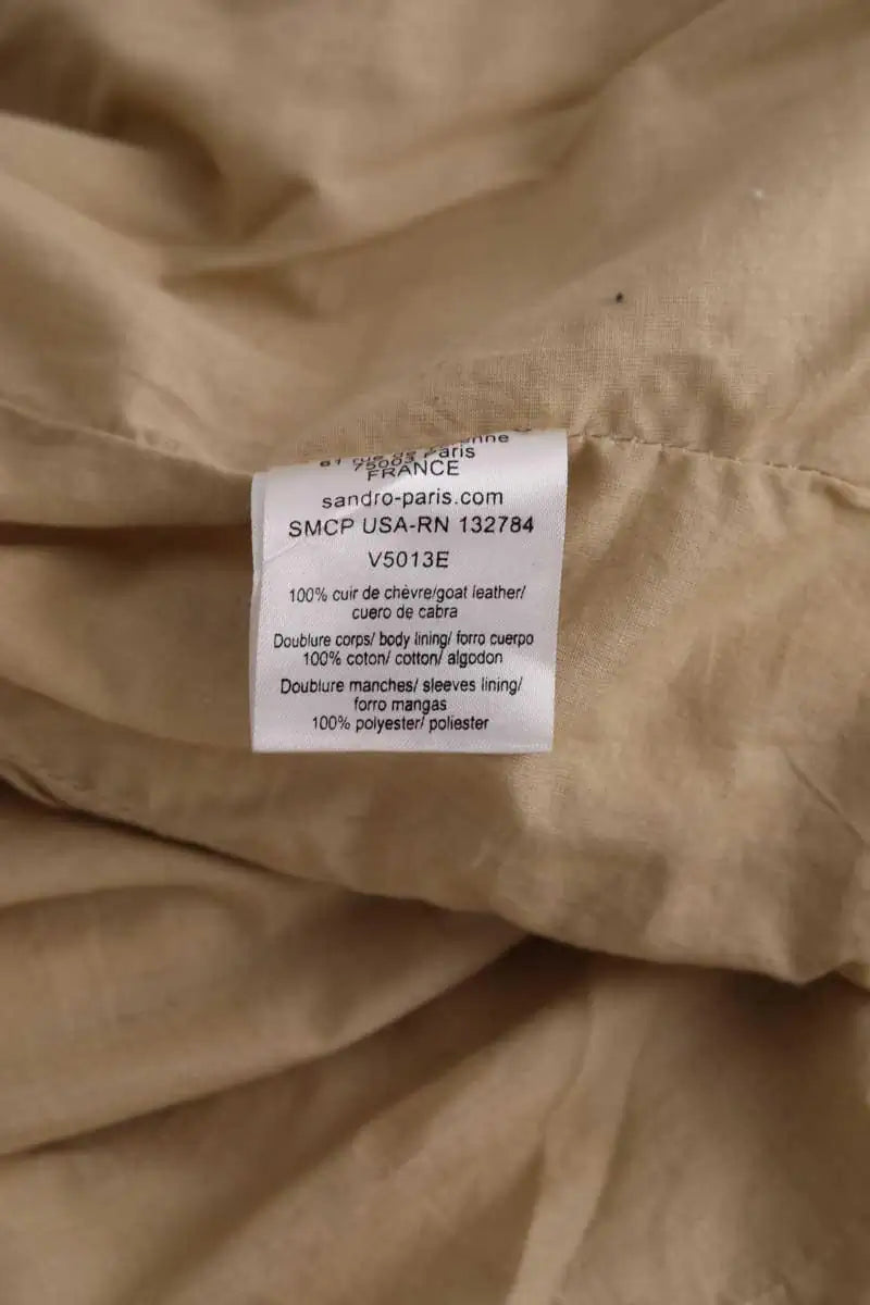 Blouson Sandro Doré en Coton