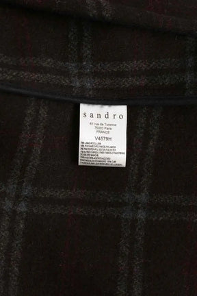 Blouson Sandro Noir en Cuir