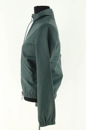 Blouson Stouls Vert en Cuir