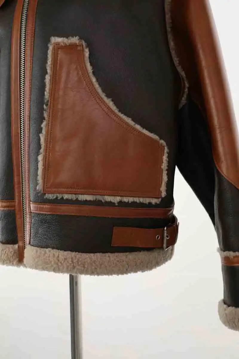 Blouson The Kooples Marron en Cuir