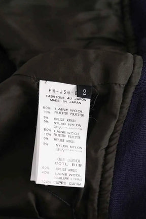 Blouson Yohji Yamamoto Regulation Kaki en Laine