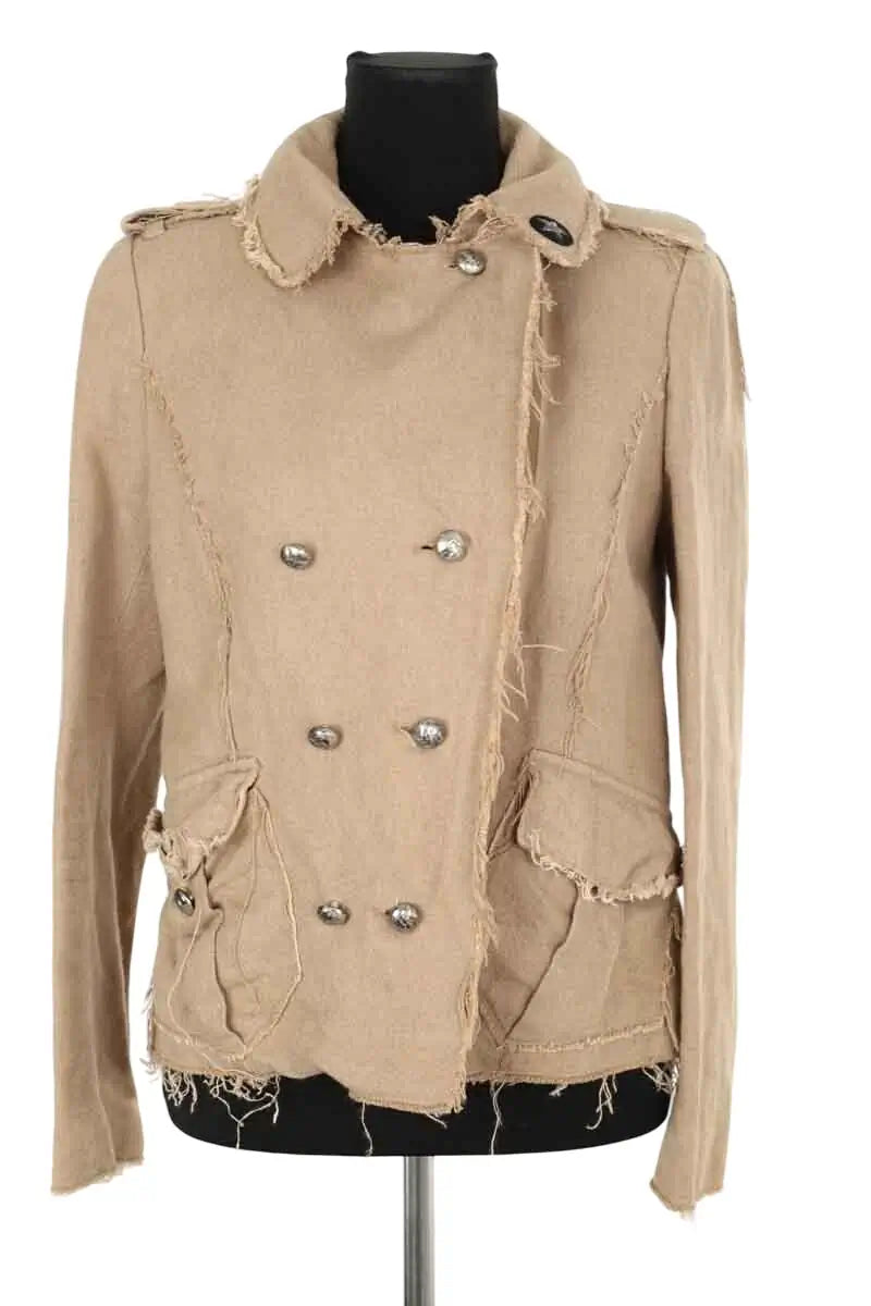 Blouson Zadig & Voltaire Beige en Coton, taille S - Seconde Main