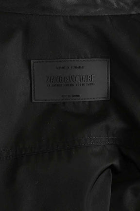 Blouson Zadig & Voltaire Mate rev leather tech Noir en Cuir