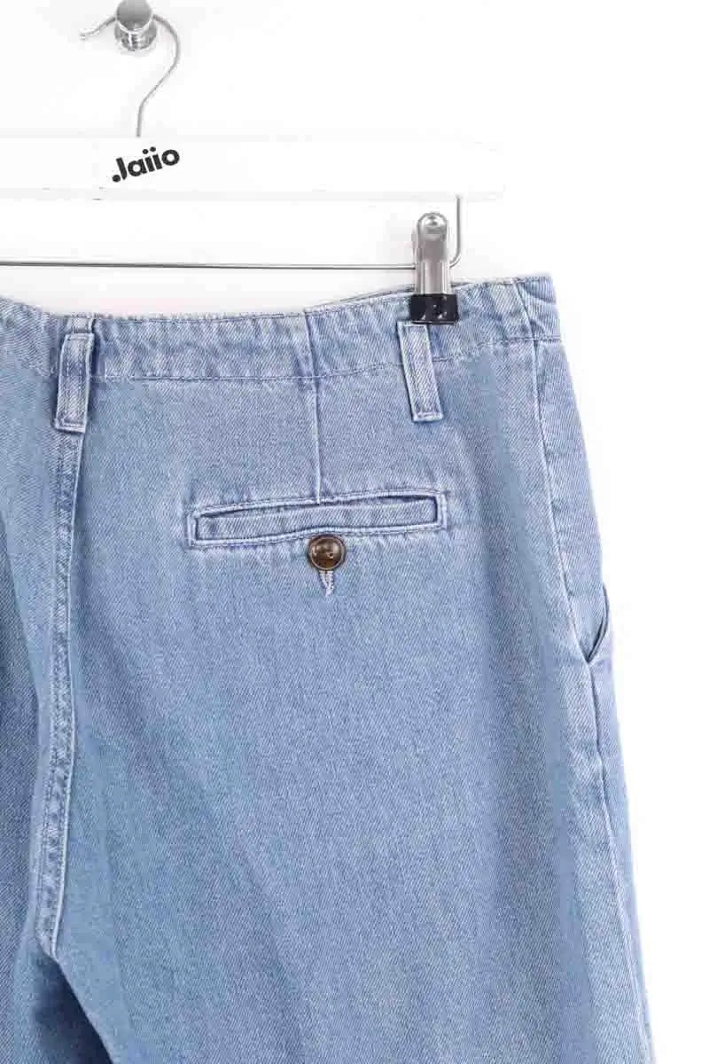 Pantalon large Des Petits Hauts Bleu en Denim - Jeans