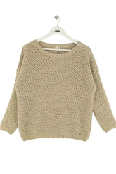 Pull Des Petits Hauts Doré en Synthétique, taille M - Seconde Main