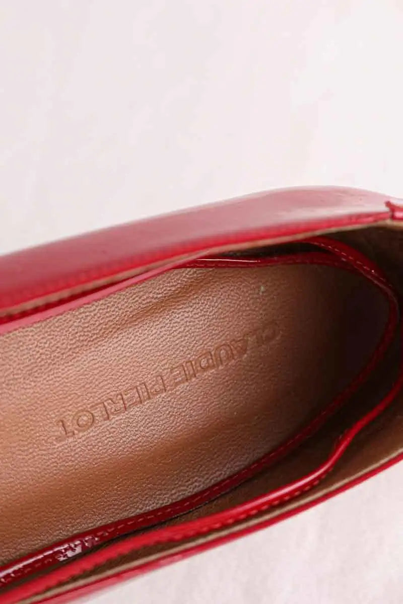 Ballerines Claudie Pierlot Rouge en Cuir verni