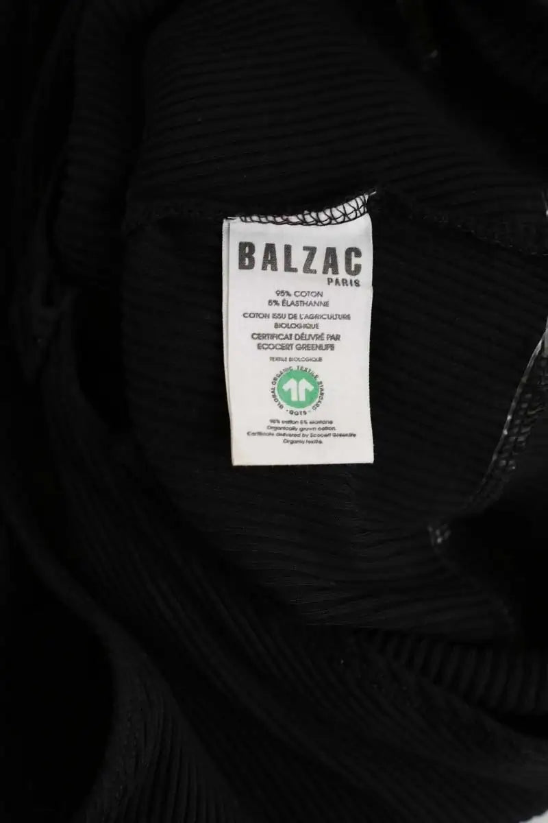 Body Balzac Noir en Coton