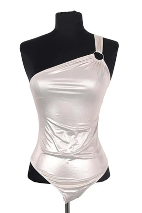 Body La Nouvelle Argent en Synthétique, taille S - Seconde Main