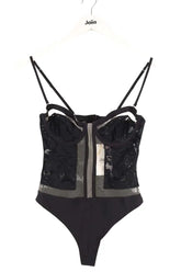 Body Livy Noir en Dentelle, taille XS - Seconde Main