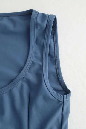 Body Luz Charline Bleu en Polyamide