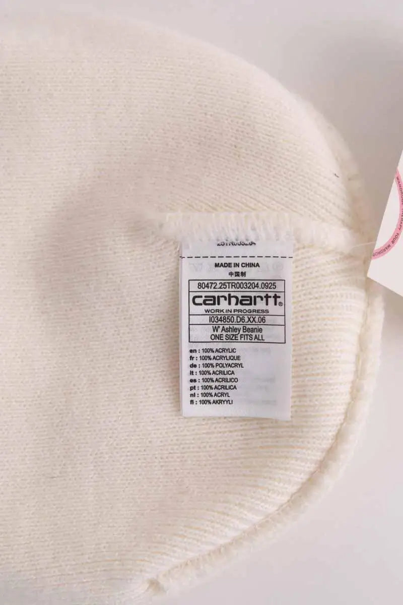 Bonnet Carhartt Ashley beanie Blanc en Synthétique