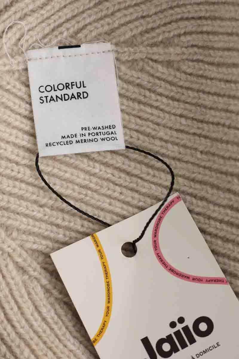 Bonnet Colorful Standard Beanie Beige en Laine