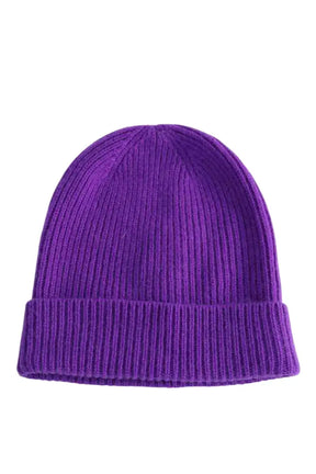 Bonnet From Future Violet en Cachemire, taille TU - Seconde Main