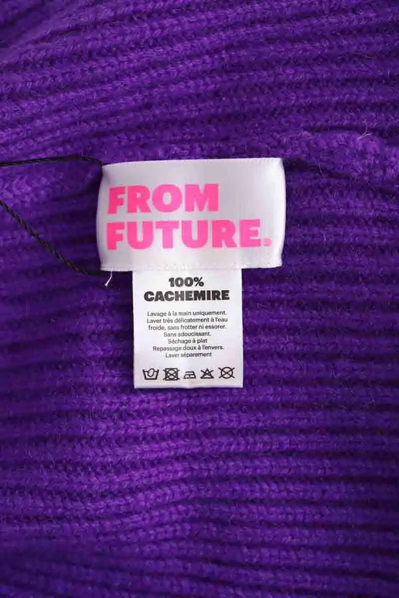 Bonnet From Future Violet en Cachemire