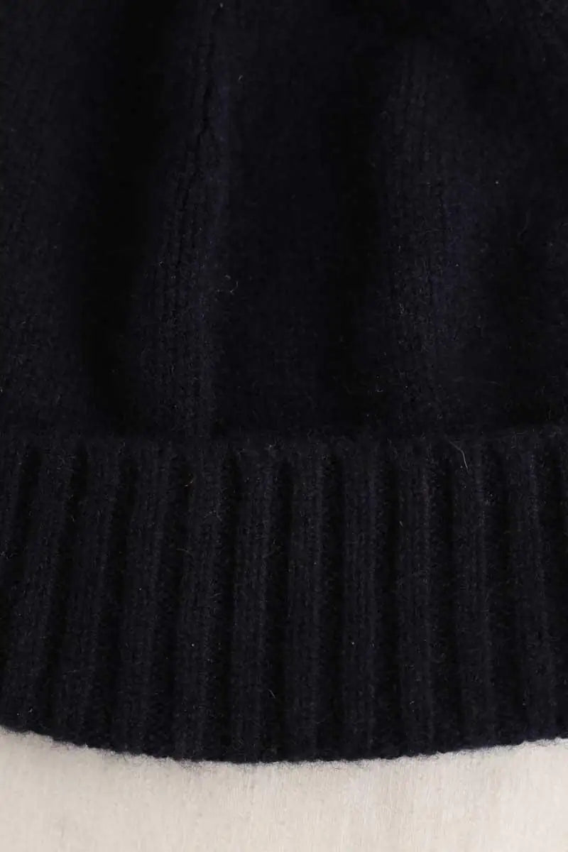 Bonnet Kujten Bleu en Cachemire