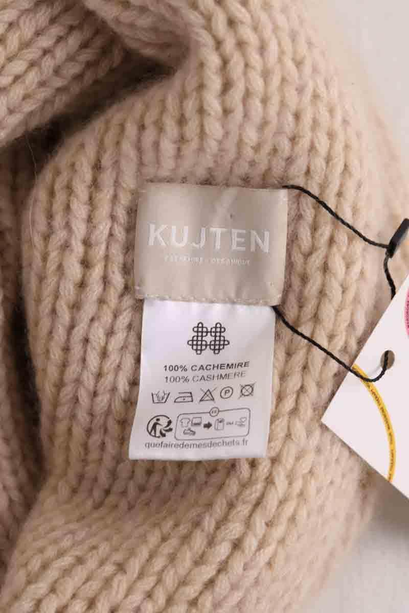 Bonnet Kujten Ecru en Cachemire