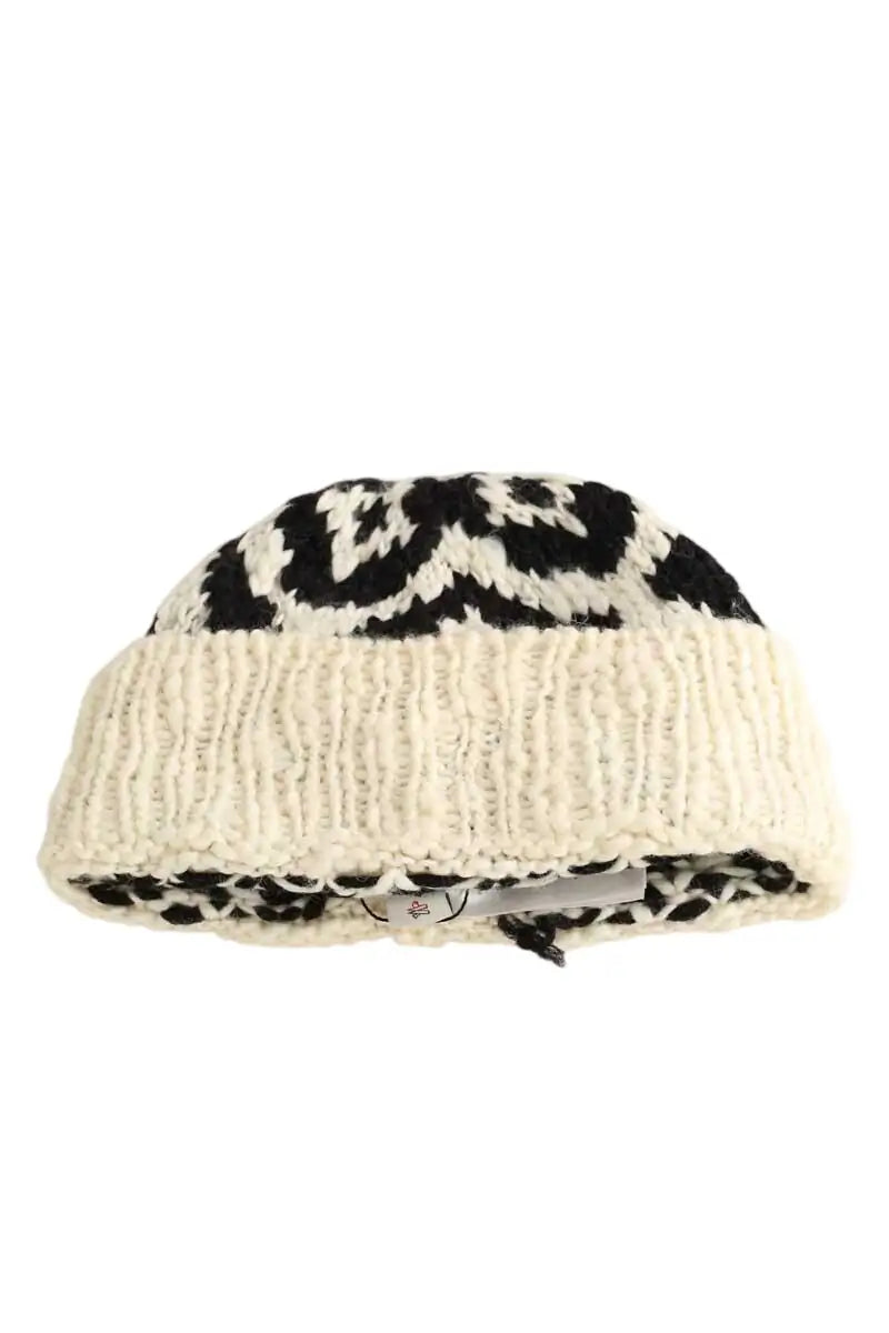Bonnet Moncler Noir en Laine, taille TU - Seconde Main
