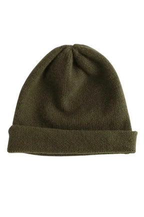 Bonnet Notshy Kaki en Cachemire, taille TU - Seconde Main
