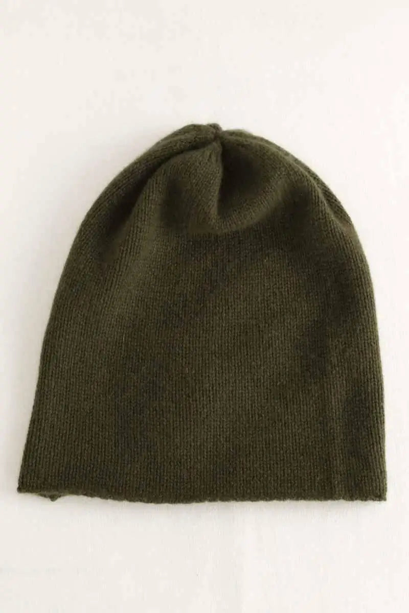 Bonnet Notshy Kaki en Cachemire