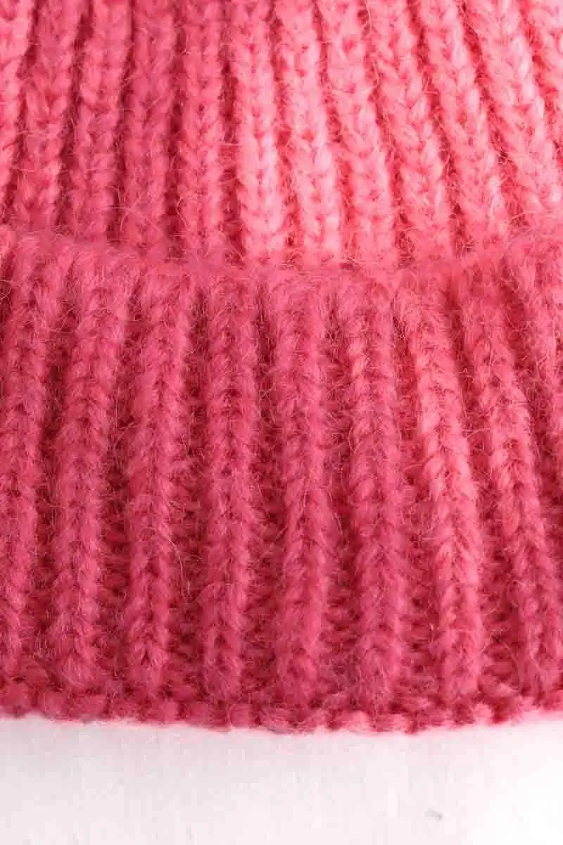 Bonnet Songe Lab Rose en Laine