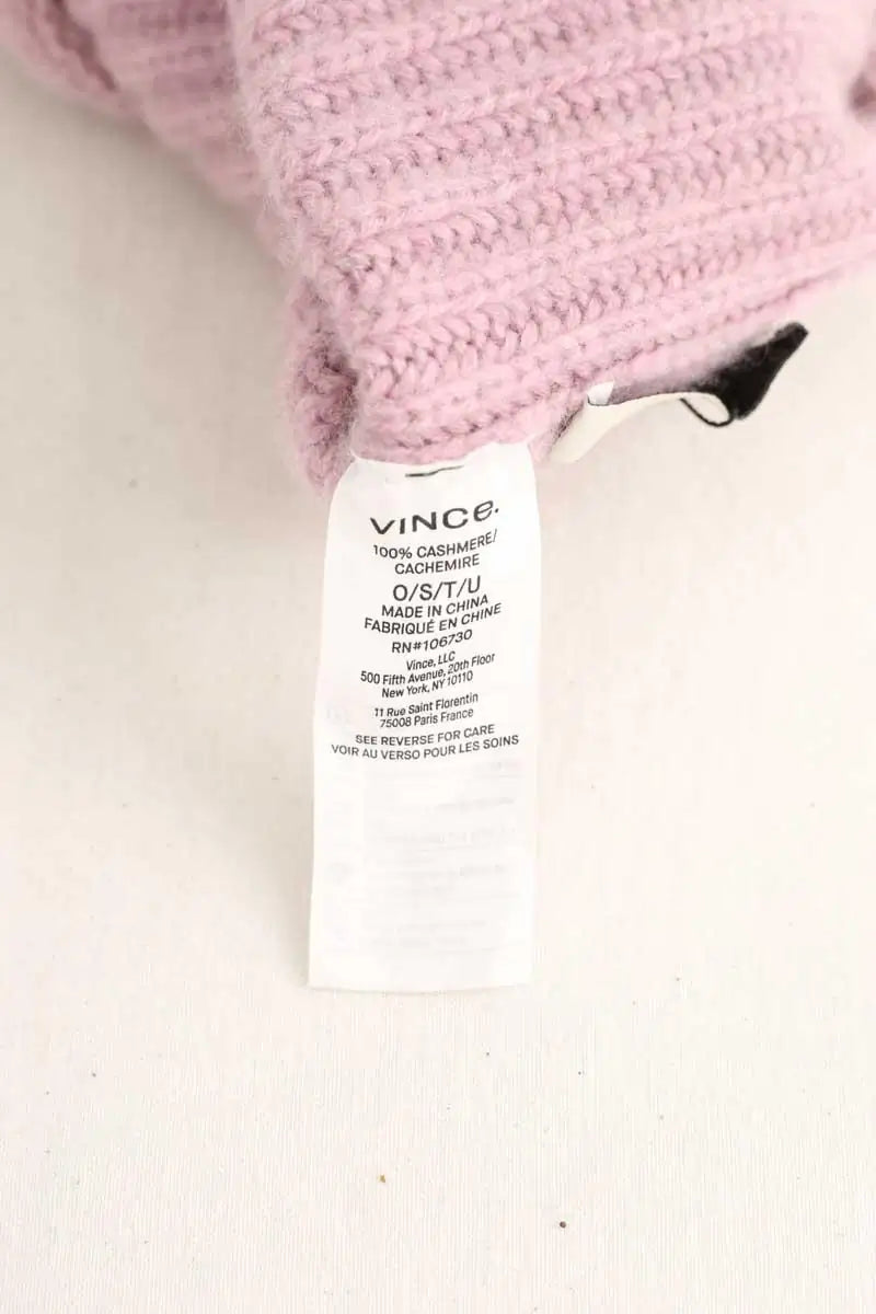 Bonnet Vince Violet en Cachemire