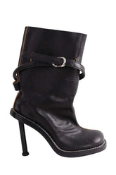 Boots à boucles Acne Studios Noir en Cuir, taille 37 - Seconde Main