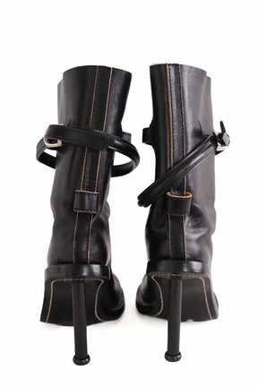 Boots à boucles Acne Studios Noir en Cuir