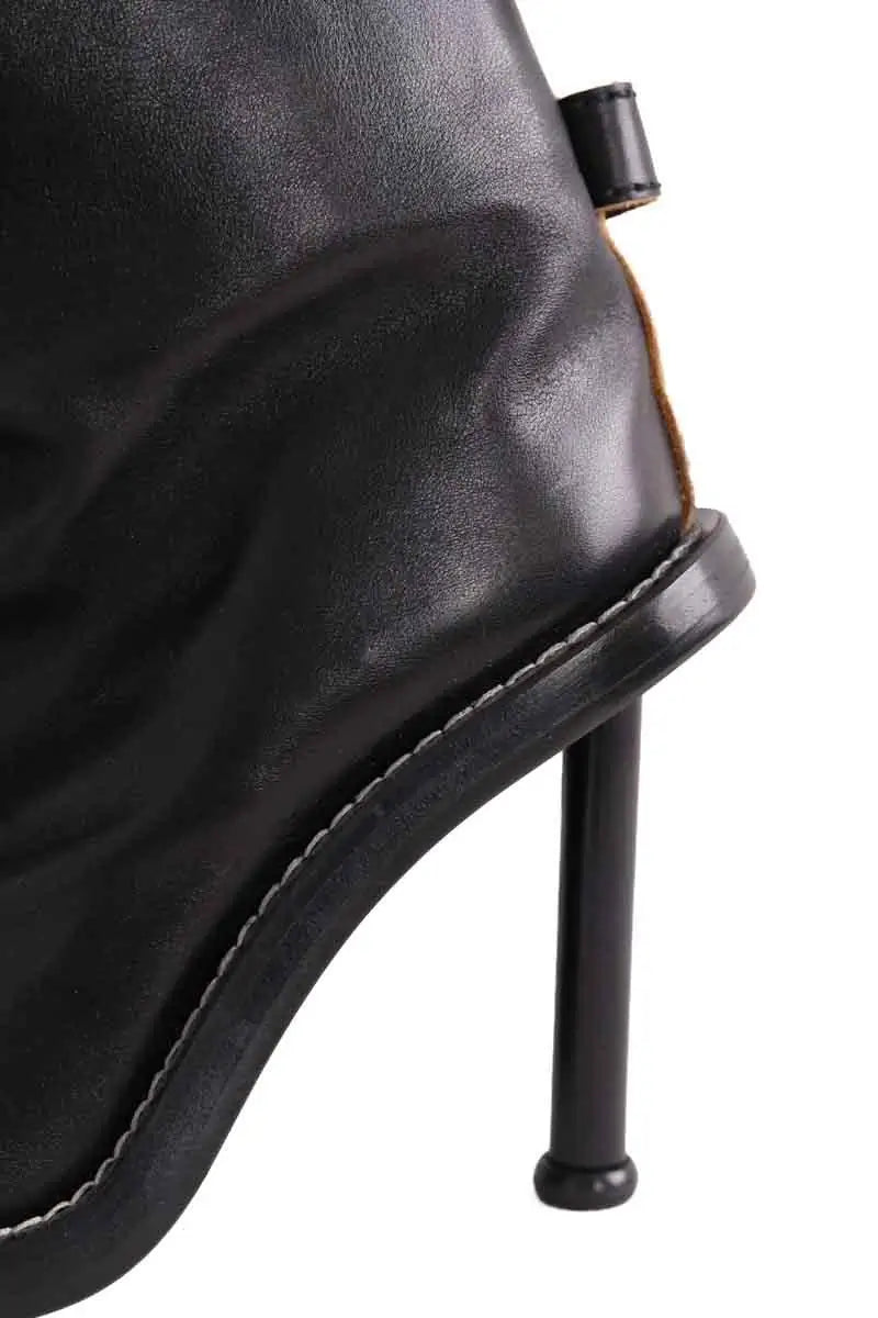 Boots à boucles Acne Studios Noir en Cuir
