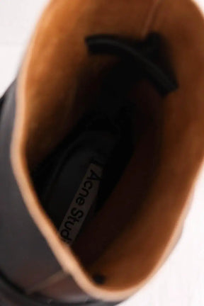 Boots à boucles Acne Studios Noir en Cuir