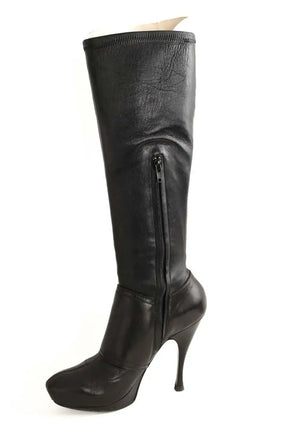 Boots à boucles Celine Noir en Cuir