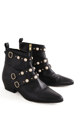 Boots à boucles Claudie Pierlot Noir en Cuir