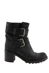 Boots à boucles Free Lance Noir en Cuir, taille 36 - Seconde Main