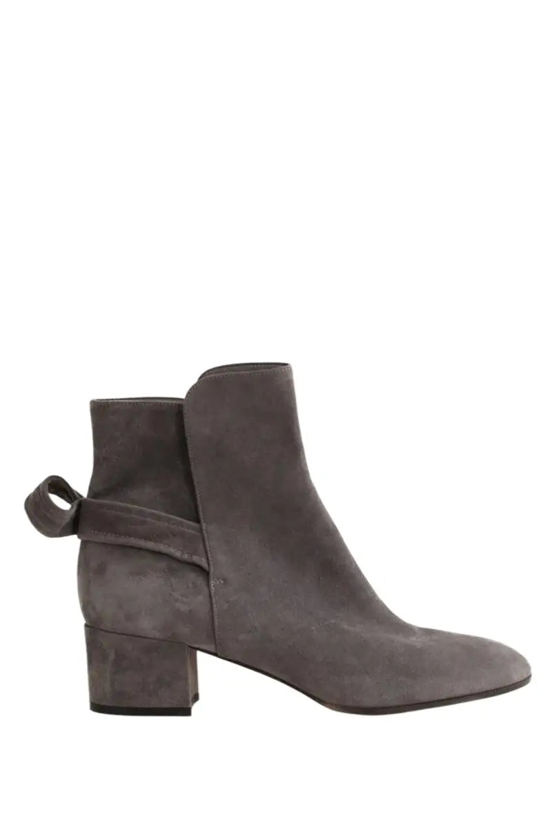 Boots à boucles Gianvito Rossi Gris en Cuir, taille 40 - Seconde Main