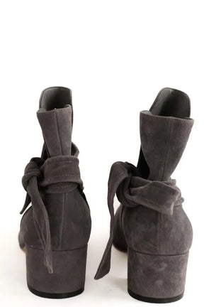 Boots à boucles Gianvito Rossi Gris en Cuir