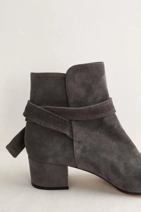 Boots à boucles Gianvito Rossi Gris en Cuir