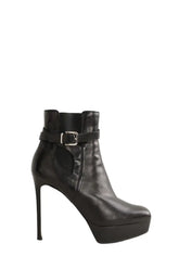 Boots à boucles Gianvito Rossi Noir en Cuir, taille 36 - Seconde Main