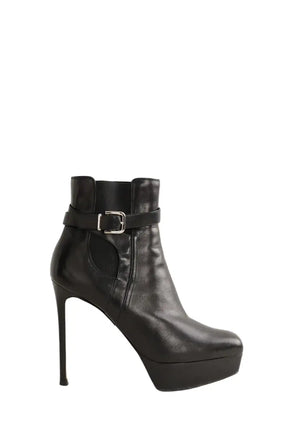 Boots à boucles Gianvito Rossi Noir en Cuir, taille 36 - Seconde Main