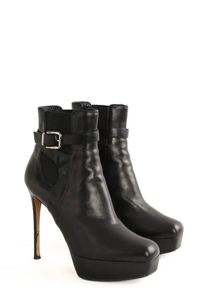 Boots à boucles Gianvito Rossi Noir en Cuir